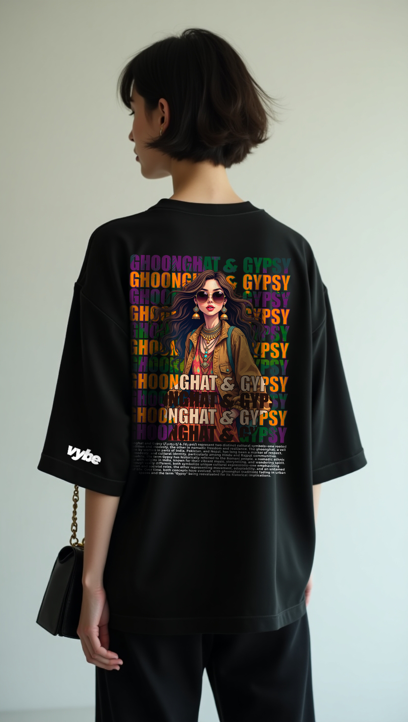 Ghoonghat & Gypsy Oversized T-Shirt for Women