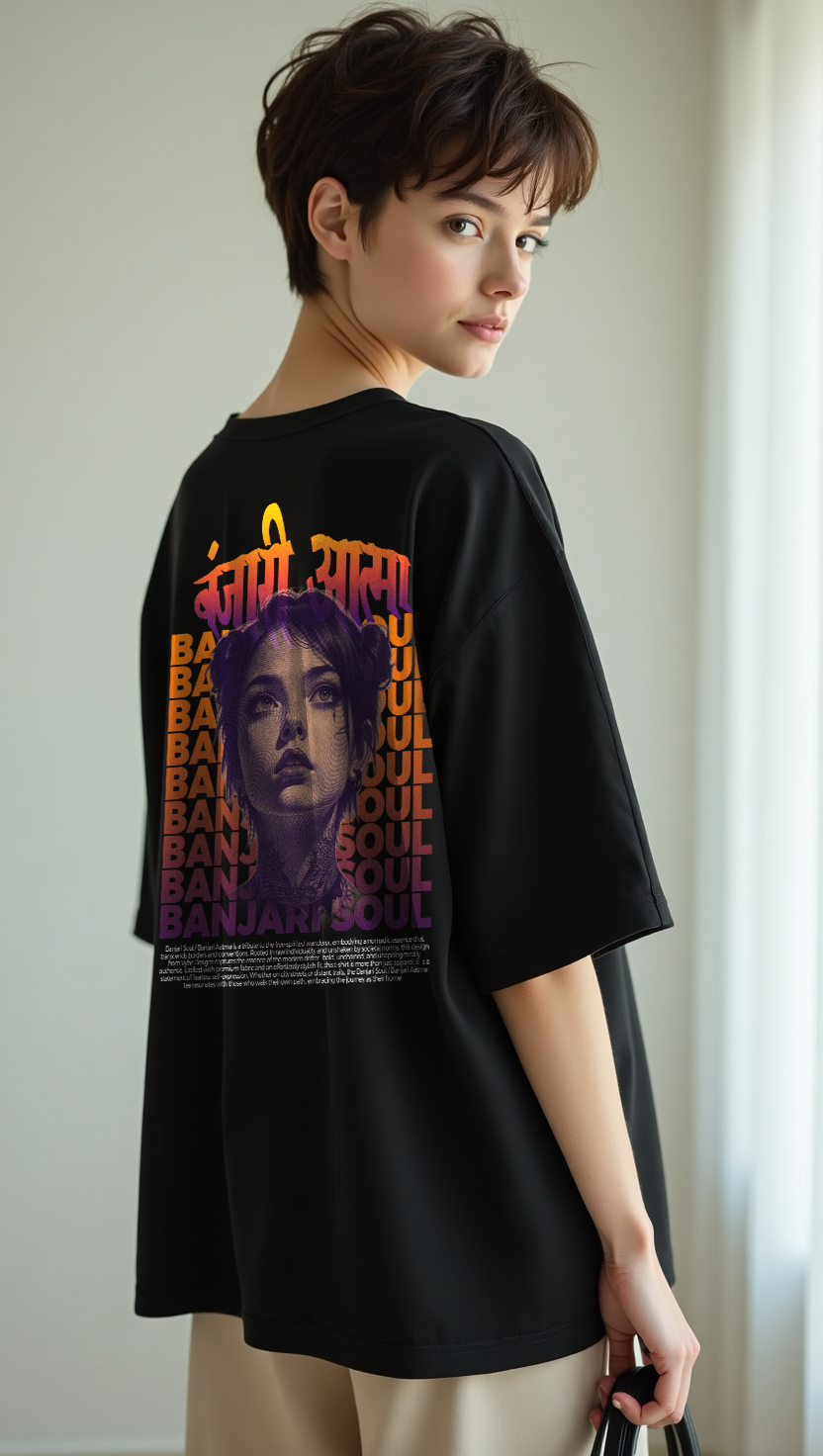 Banjari Aatma Oversized T-Shirt for Women