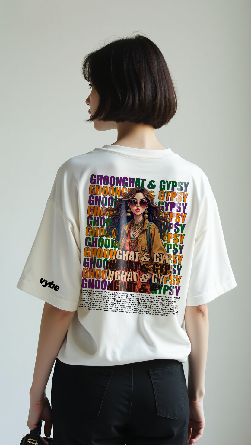 Ghoonghat & Gypsy Oversized T-Shirt for Women