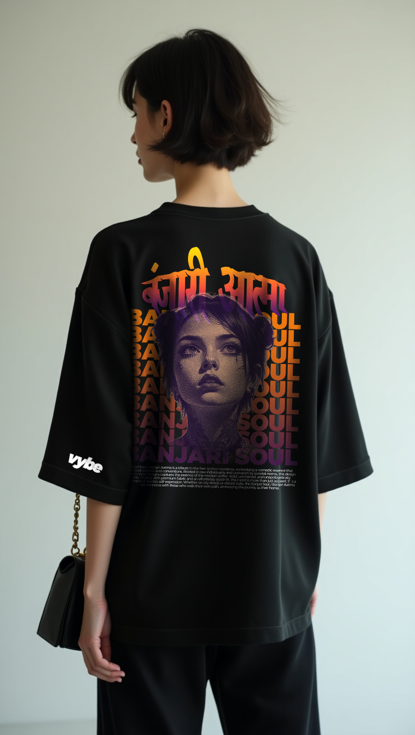 Banjari Aatma Oversized T-Shirt for Women