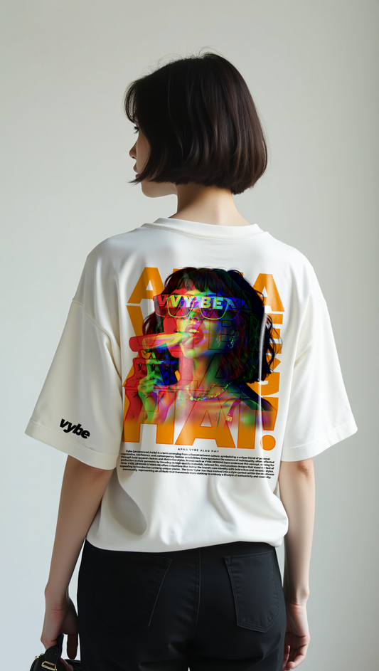 Apna Vybe Alag Hai Oversized T-Shirt for Women